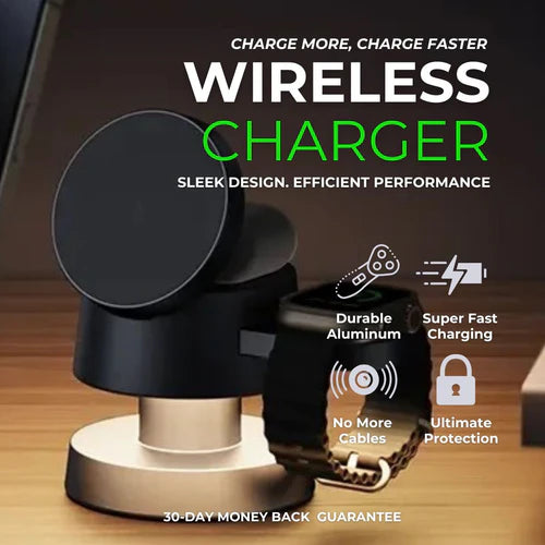 5 in 1 Wireless Fast Magnetic Charger With Smart Light.