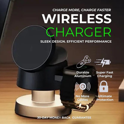 5 in 1 Wireless Fast Magnetic Charger With Smart Light.